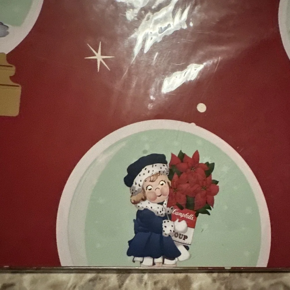 Vintage Campbell's Soup Rare Christmas Wrapping Paper